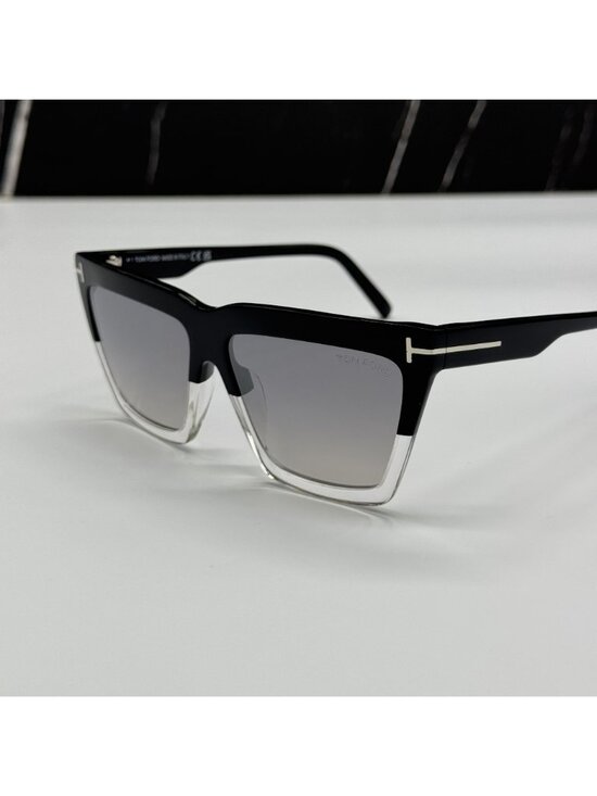 NWT Tom Ford Eden FT1110 05C Black Gray Sunglasses Authentic main image 7